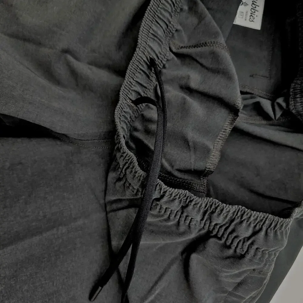 Chubbies Shorts Mens Large 7 Inch Black The Flints Gym Swim Unlined Hybrid